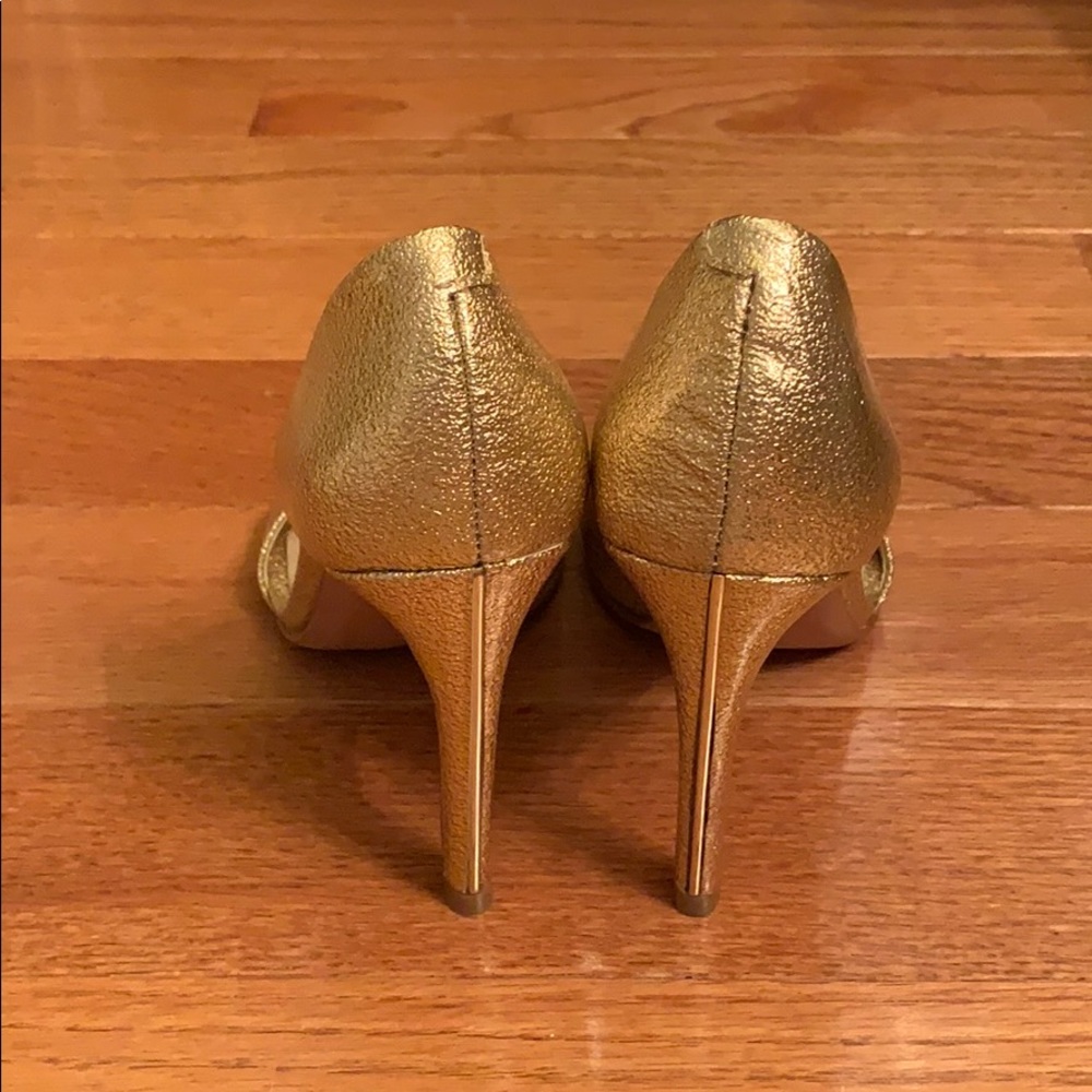 BCBG Max Azria Gold Heels - Picture 4 of 5